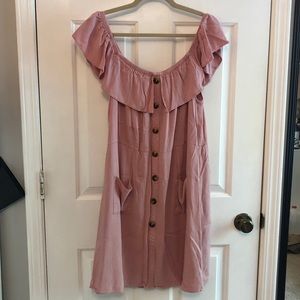 Charming Charlie off-the-shoulder Dress